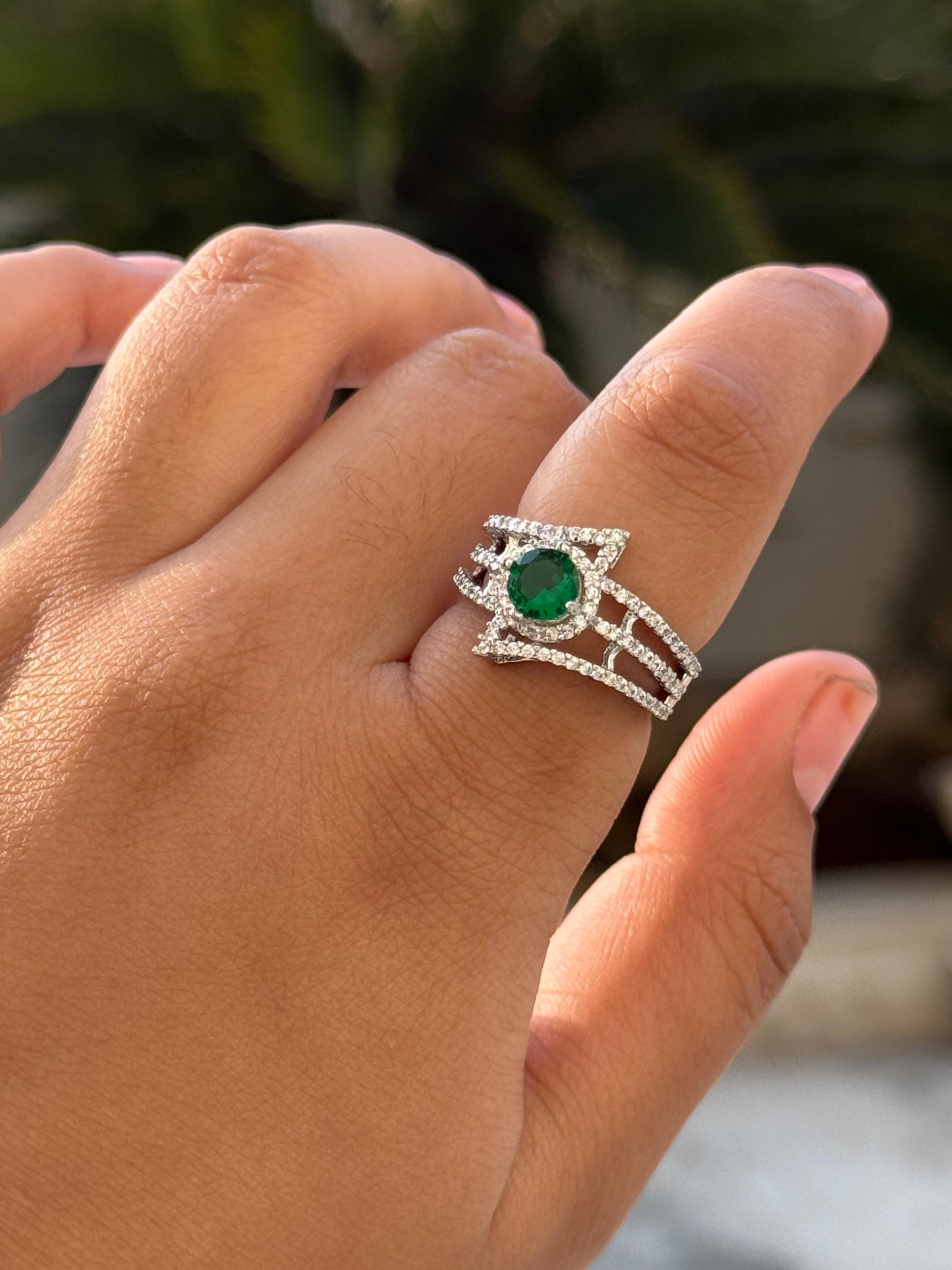 Elegant With CZ Ring for woman