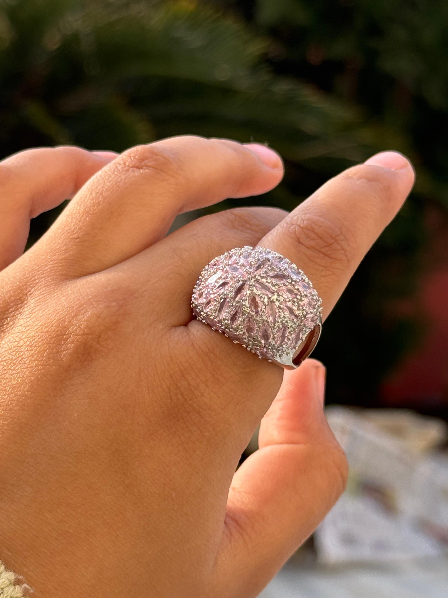 Bugget Setting With cz Ring for woman