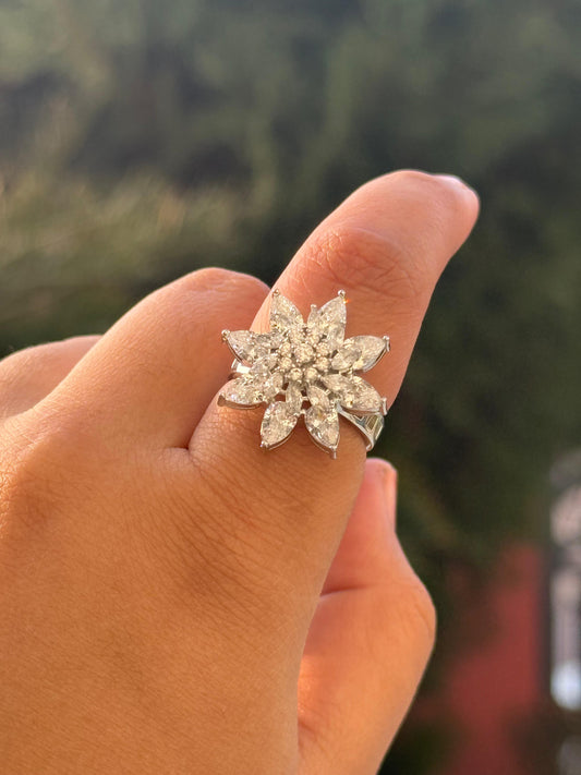 Silver Cubic Zirconia Ring for woman