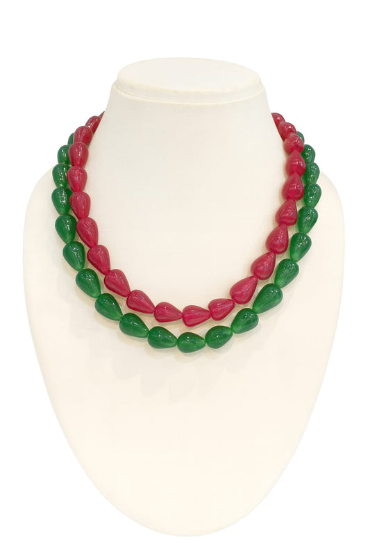 DROP SHAPE ONYX BEADS MALA FOR WOMEN