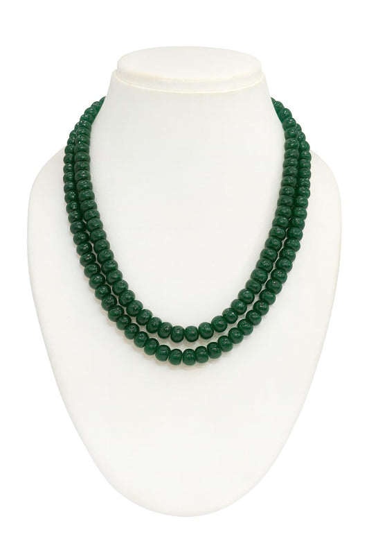 GREEN ONYX BEADS MALA FOR WOMEN