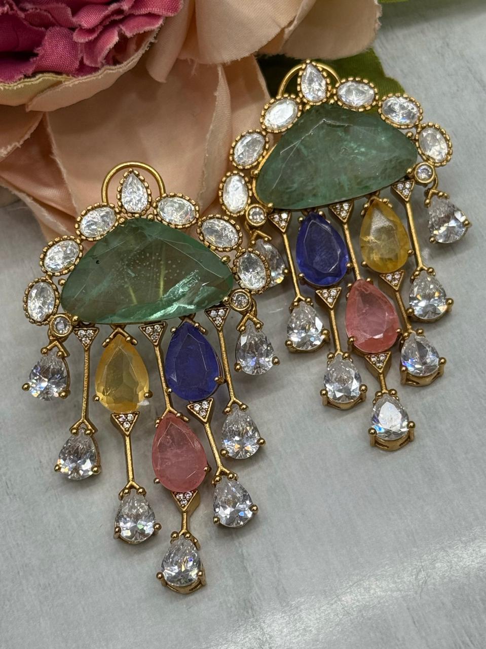 Doublets With Mossanite Earring for woman