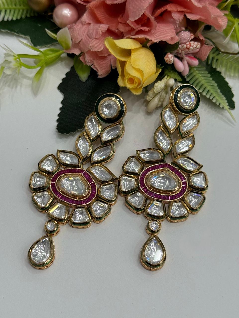 Bikaneri Kundan Earrings