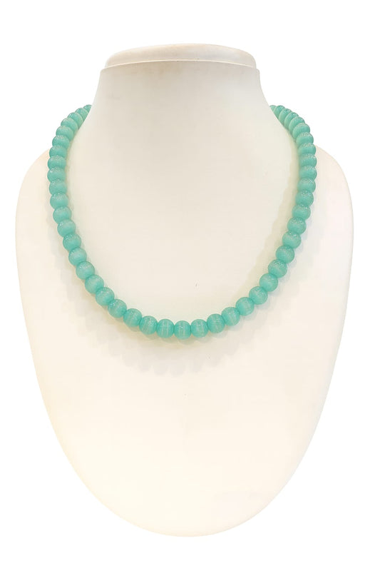 MINT COLOUR MONALISA BEADS MALA