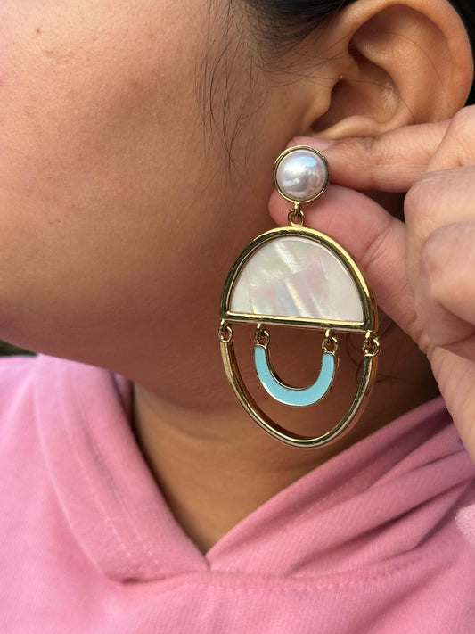 Nima Gold Plated Earings For Women