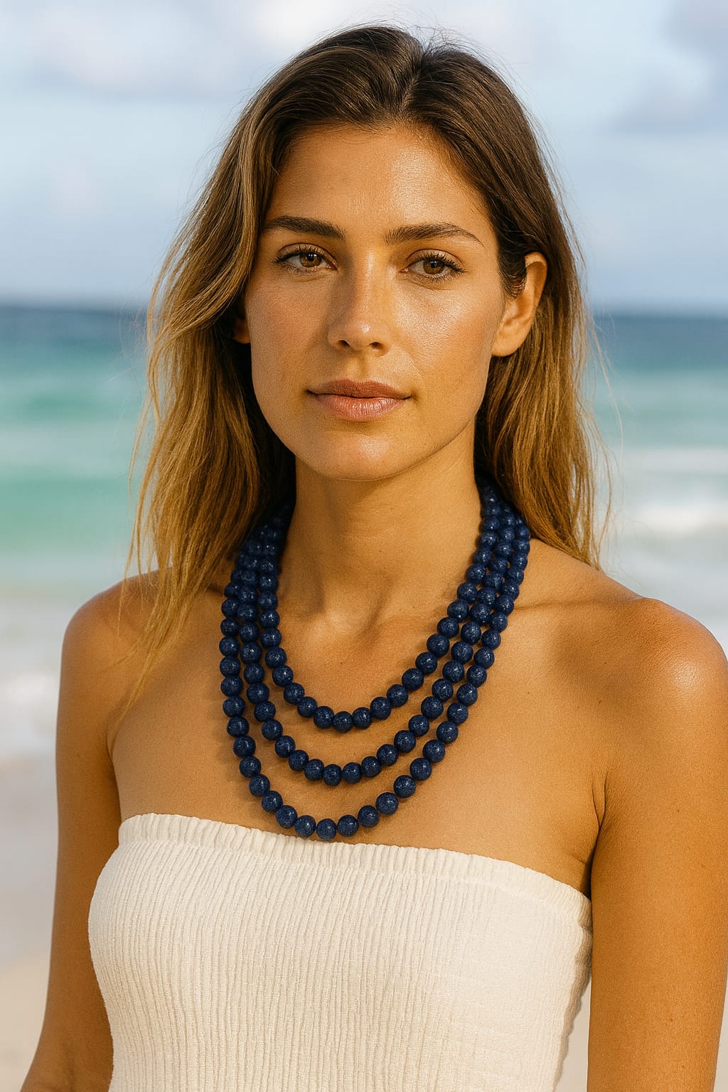 BLACK COLOUR ONYX BEADS MALA FOR WOMEN