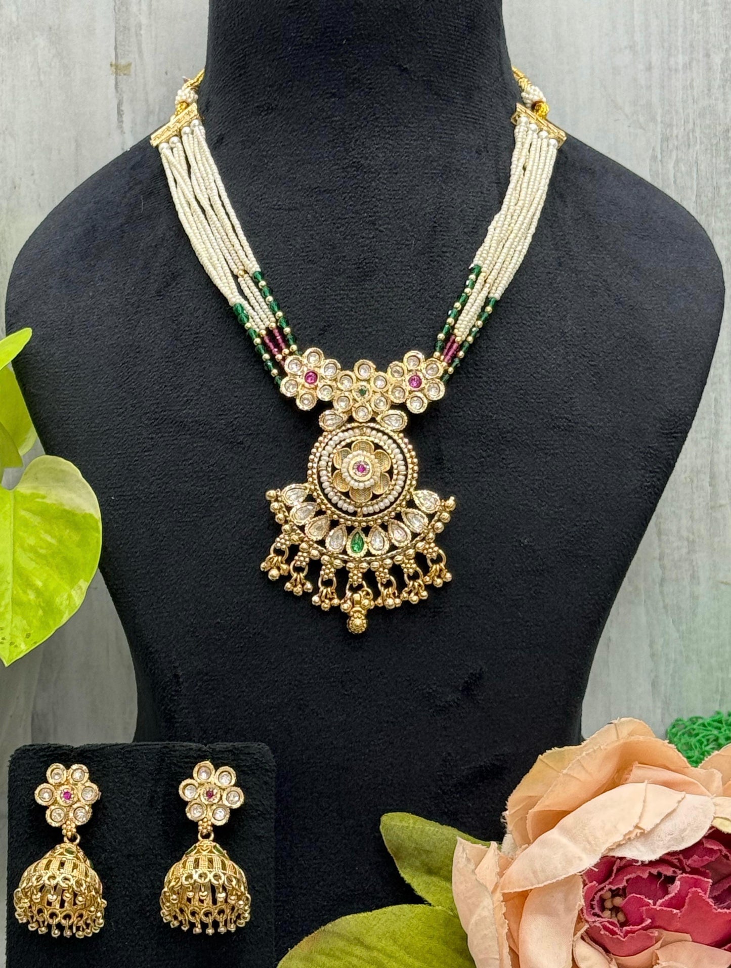 Italian Meenakari Kundan Heritage Necklace