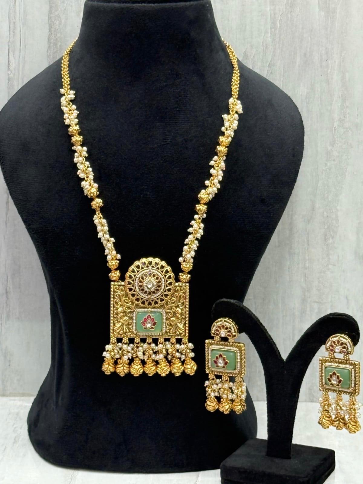 Gold Plated Heritage Long Necklace set