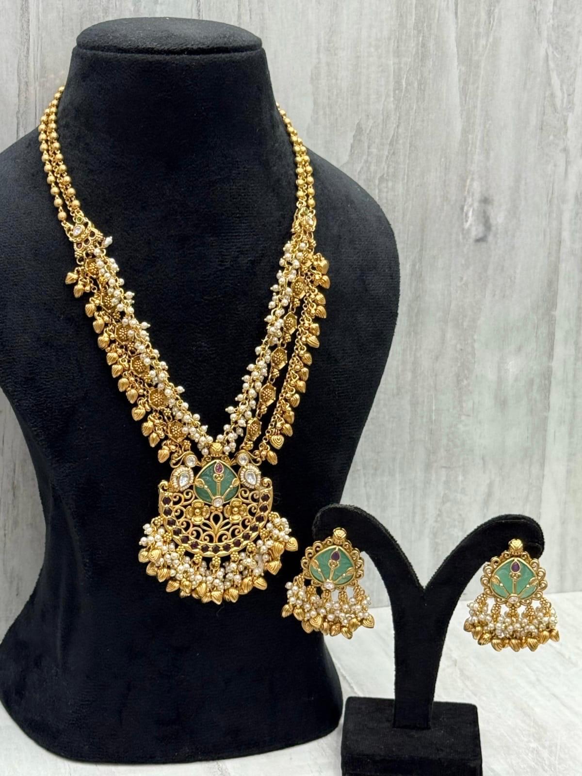 Gold Plated Heritage Long Necklace set