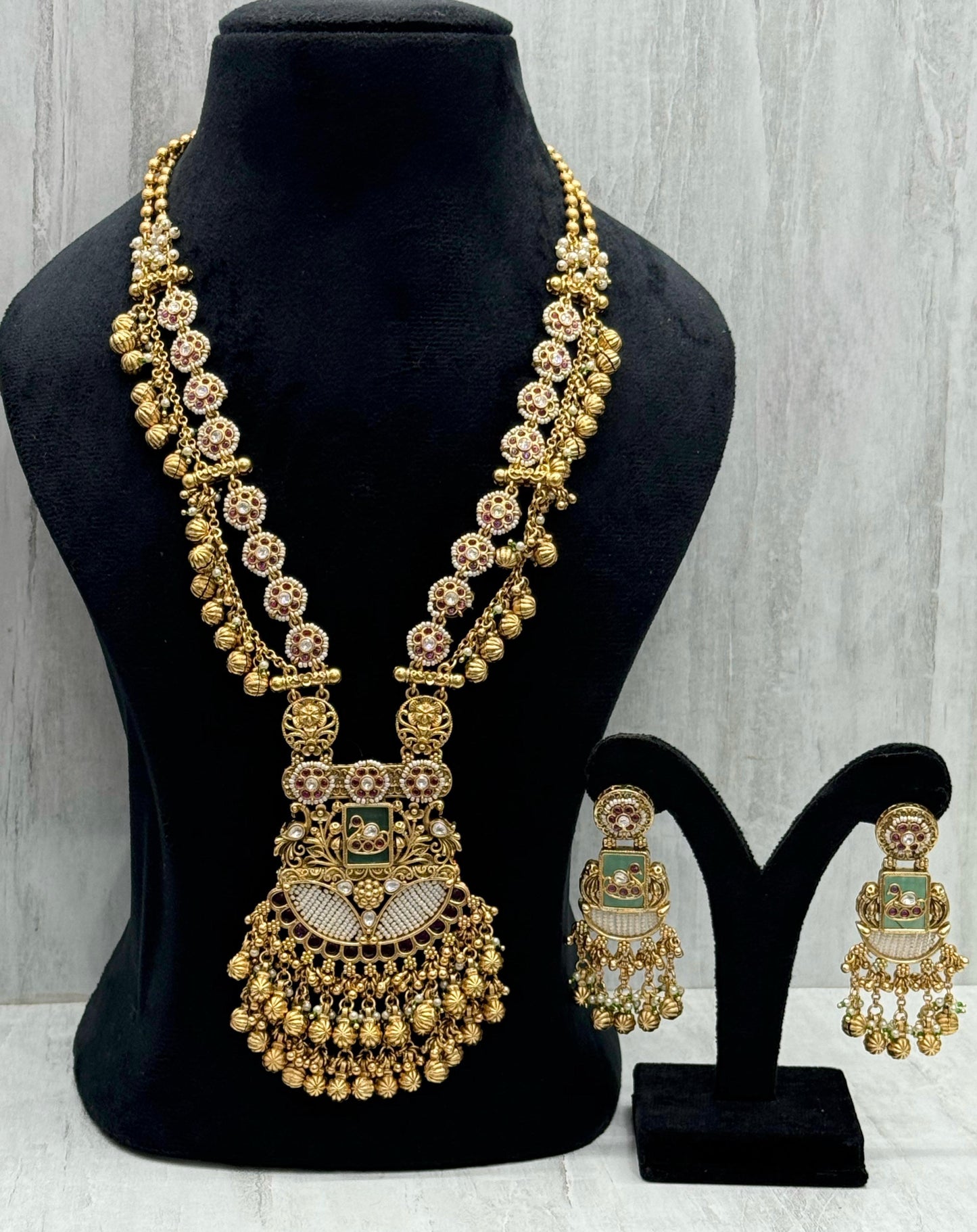 Gold Plated Heritage Long Necklace set