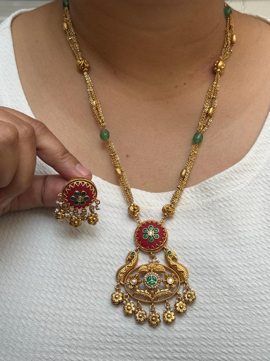 Gold Plated Heritage Pendnet set