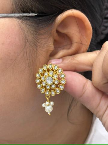 Jadau Floral Studs