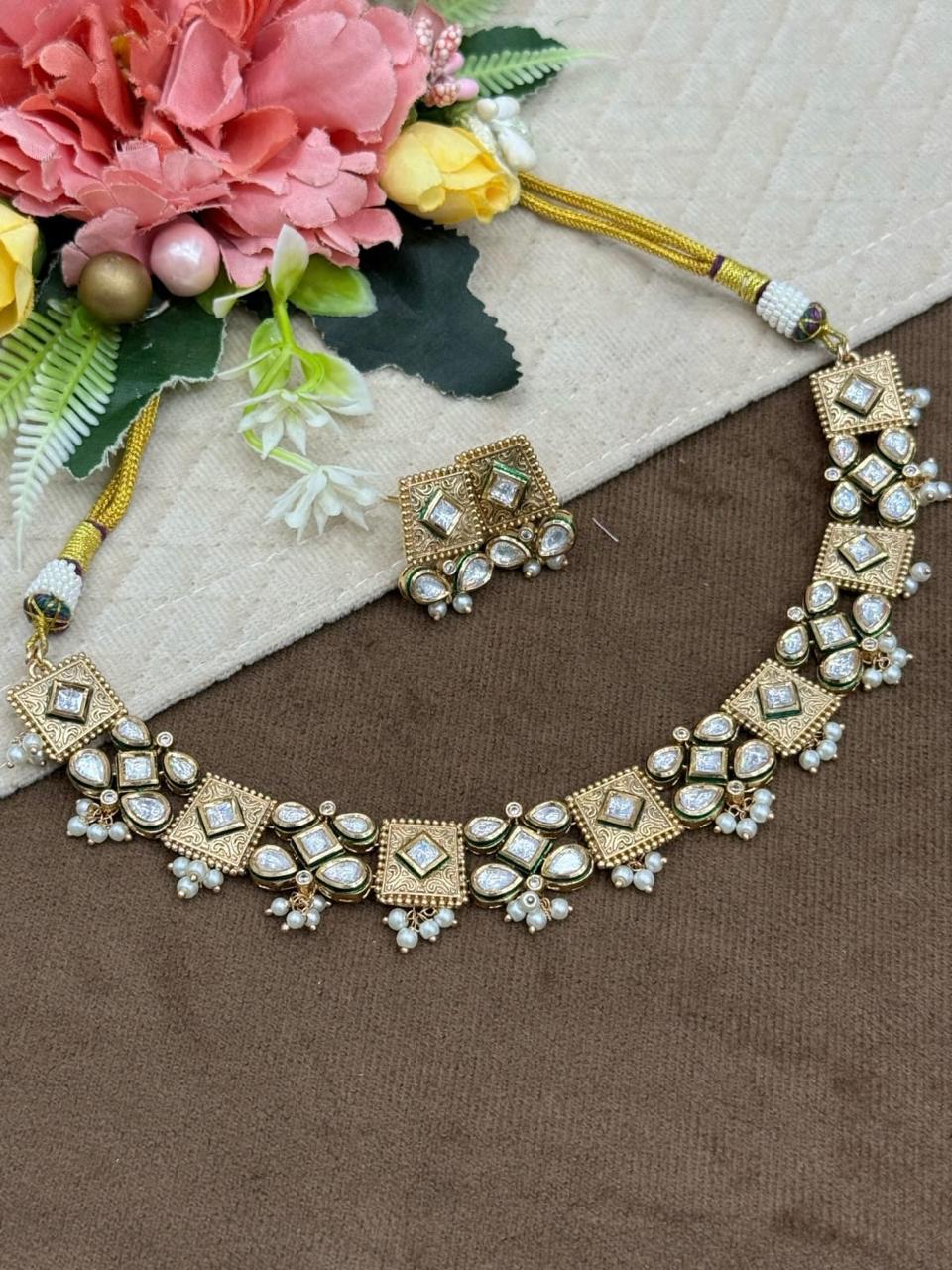 AC Kundan Gold Necklace
