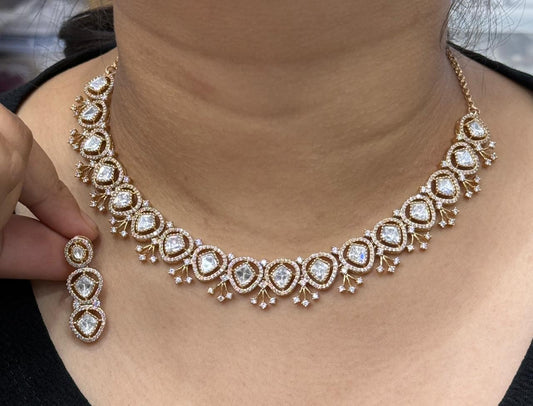 Mossanite Carrat Polish Necklace
