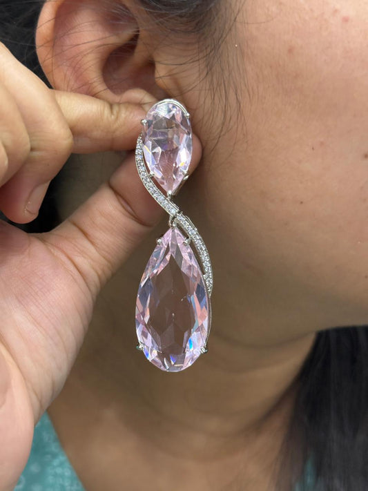 Pink Charming Doublet Earring