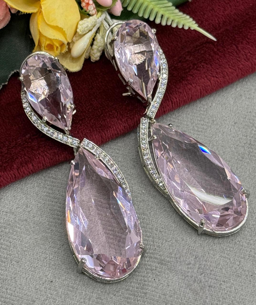 Pink Charming Doublet Earring