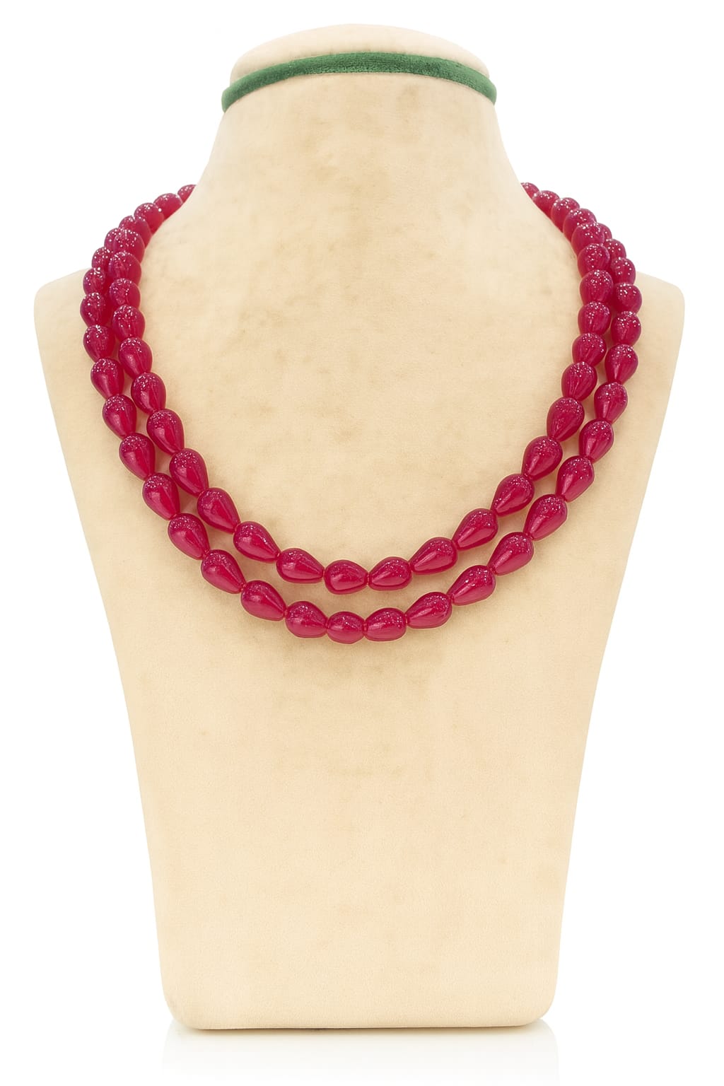 RED ONYX TWO ROWS MALA 7-8mm SIZE