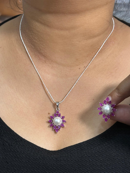 Ruby Pendant for women