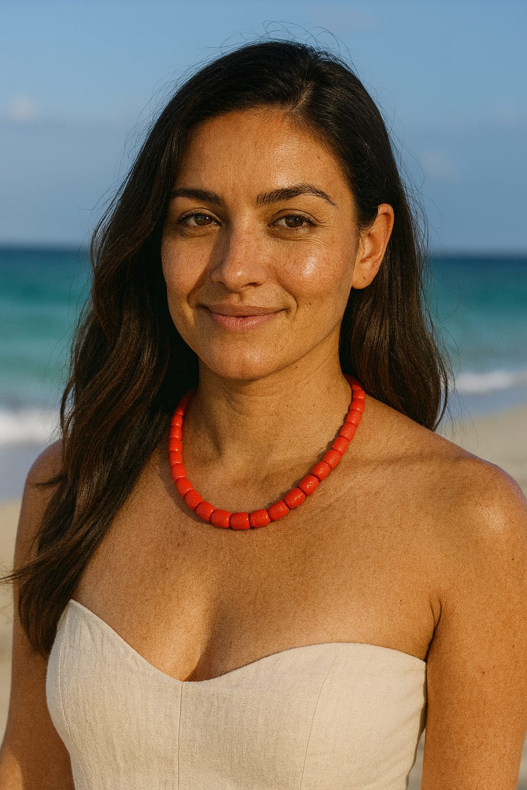 CORALS SINGLE LAYER MALA 6-7mm SIZE