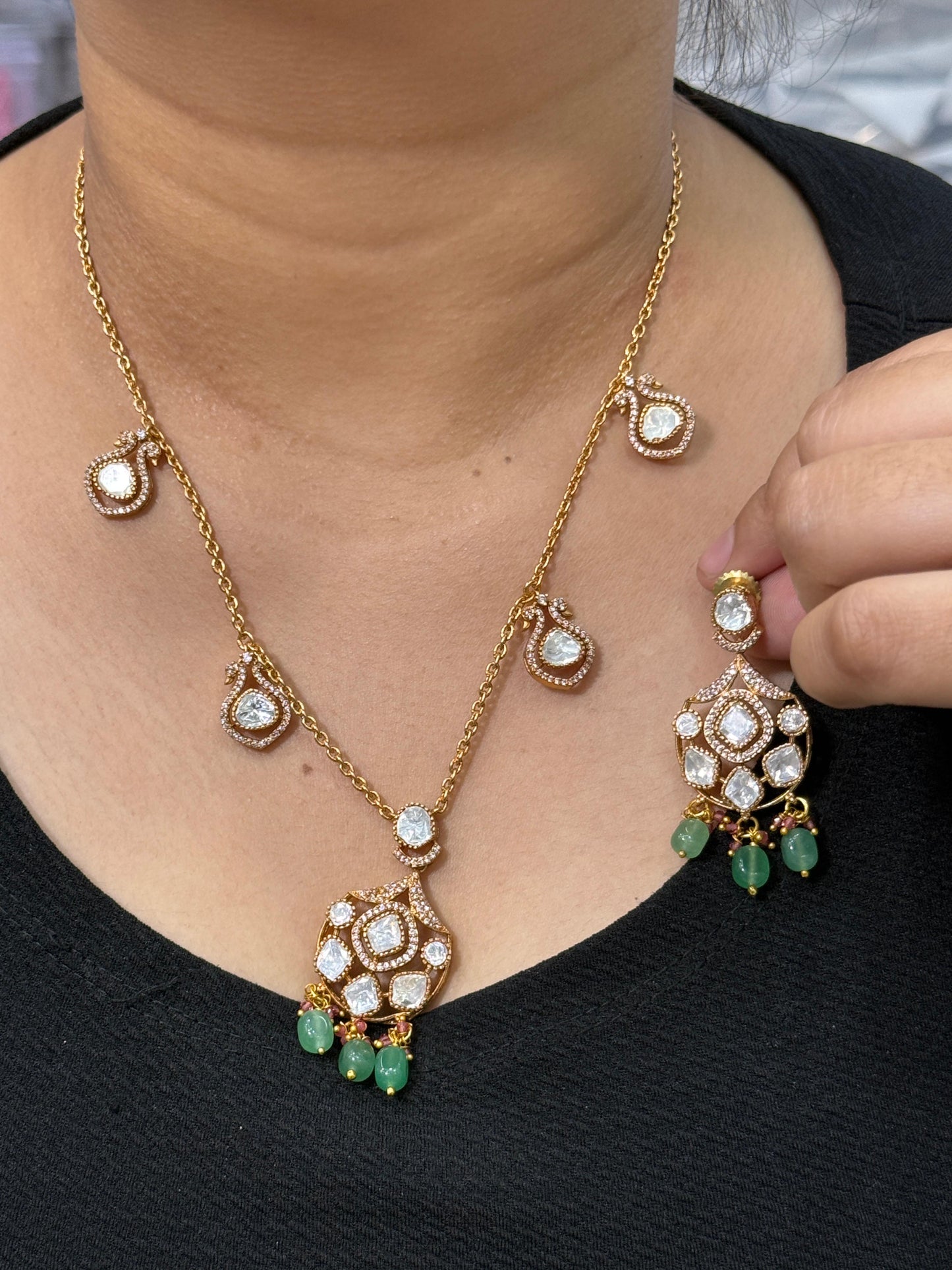 Charms Mosanites Necklace