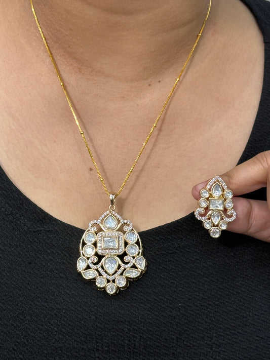 Kundan Pendent Set