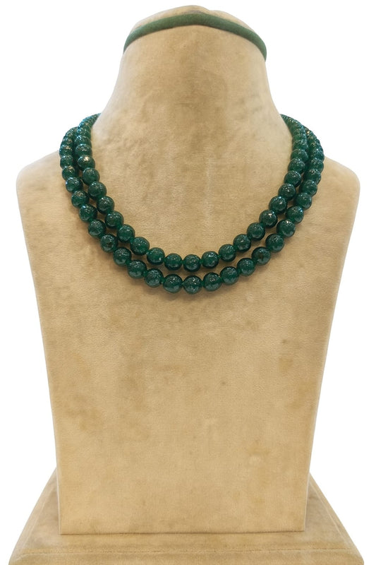 GREEN ONYX DOUBLE LAYER MALA 7-8mm SIZE