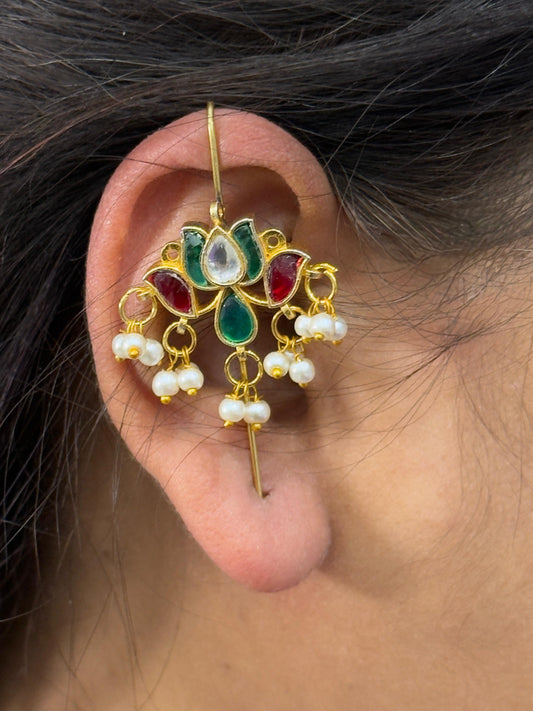 Ethnic Floral  Multi Earcuff