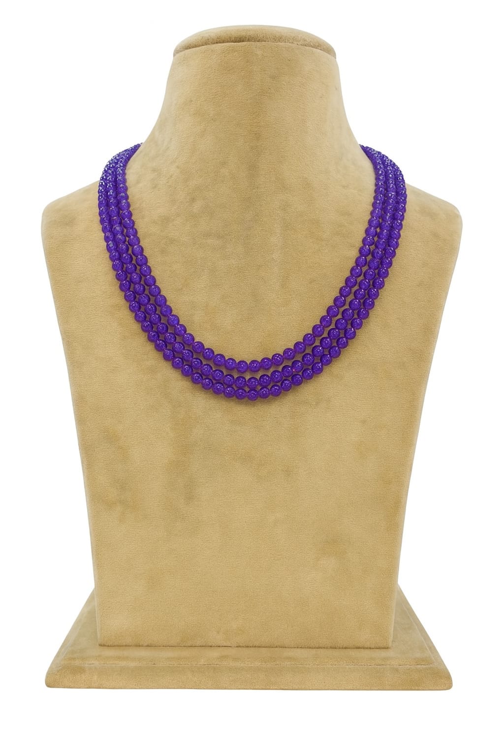 PURPLE ONYX PEALS MALA FOR WOMEN 2-3mm SIZE