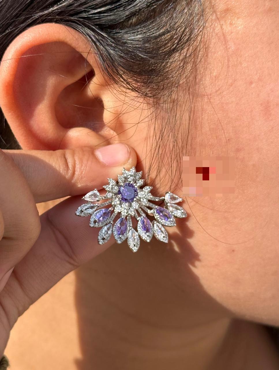 Elegant Cubic Zirconia Studs For Women