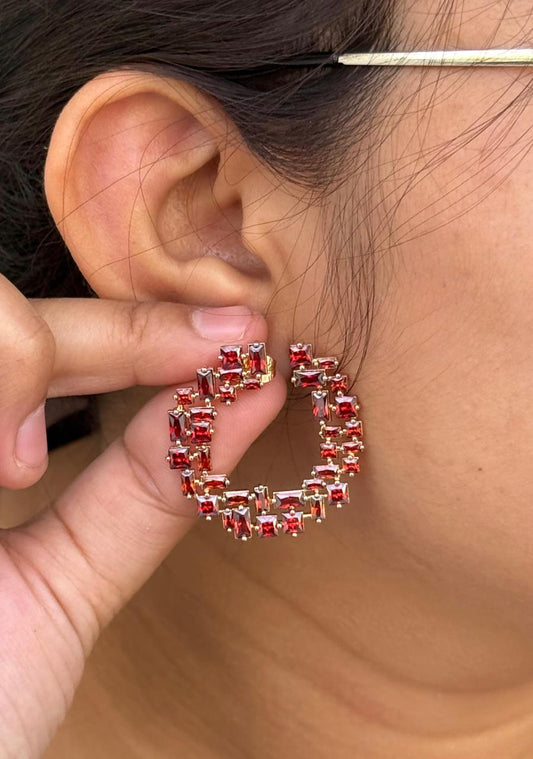 Buggets With CZ Round Studs