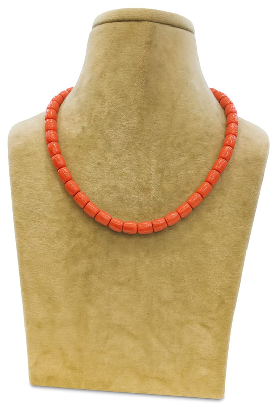 CORALS SINGLE LAYER MALA FOR WOMEN 5-6mm SIZE