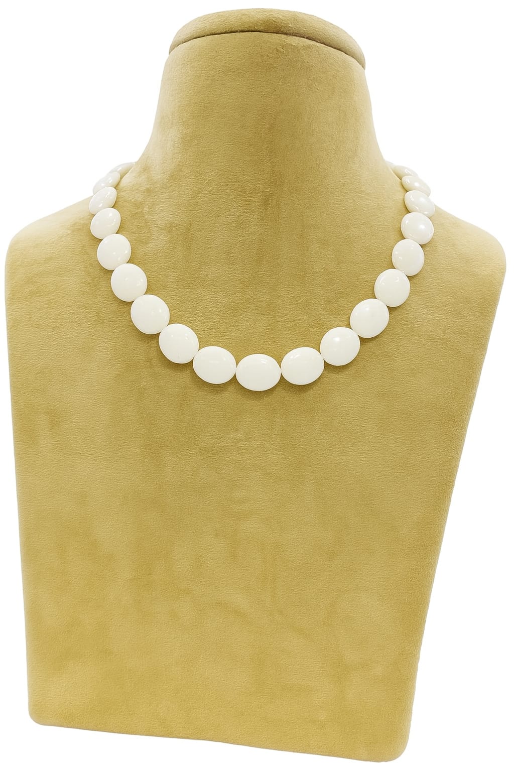 WHITE OPAL SINGAL LAYER MALA 6-7mm SIZE