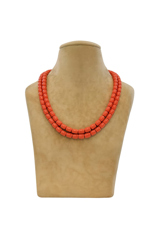 CORALS DOUBLE LAYER MALA FOR WOMEN 5-6mmSIZE