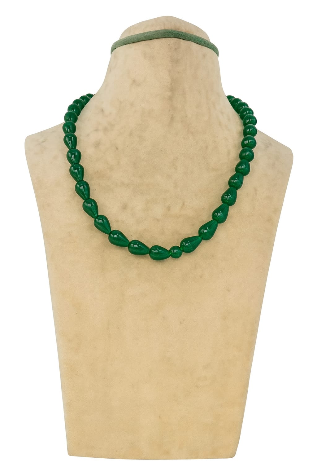 GREEN ONYX SINGLE LAYER MALA FOR WOMEN 7-8 mm SIZE