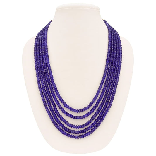 Antique Purple Five Layered Beaded Mala For Women and Girl