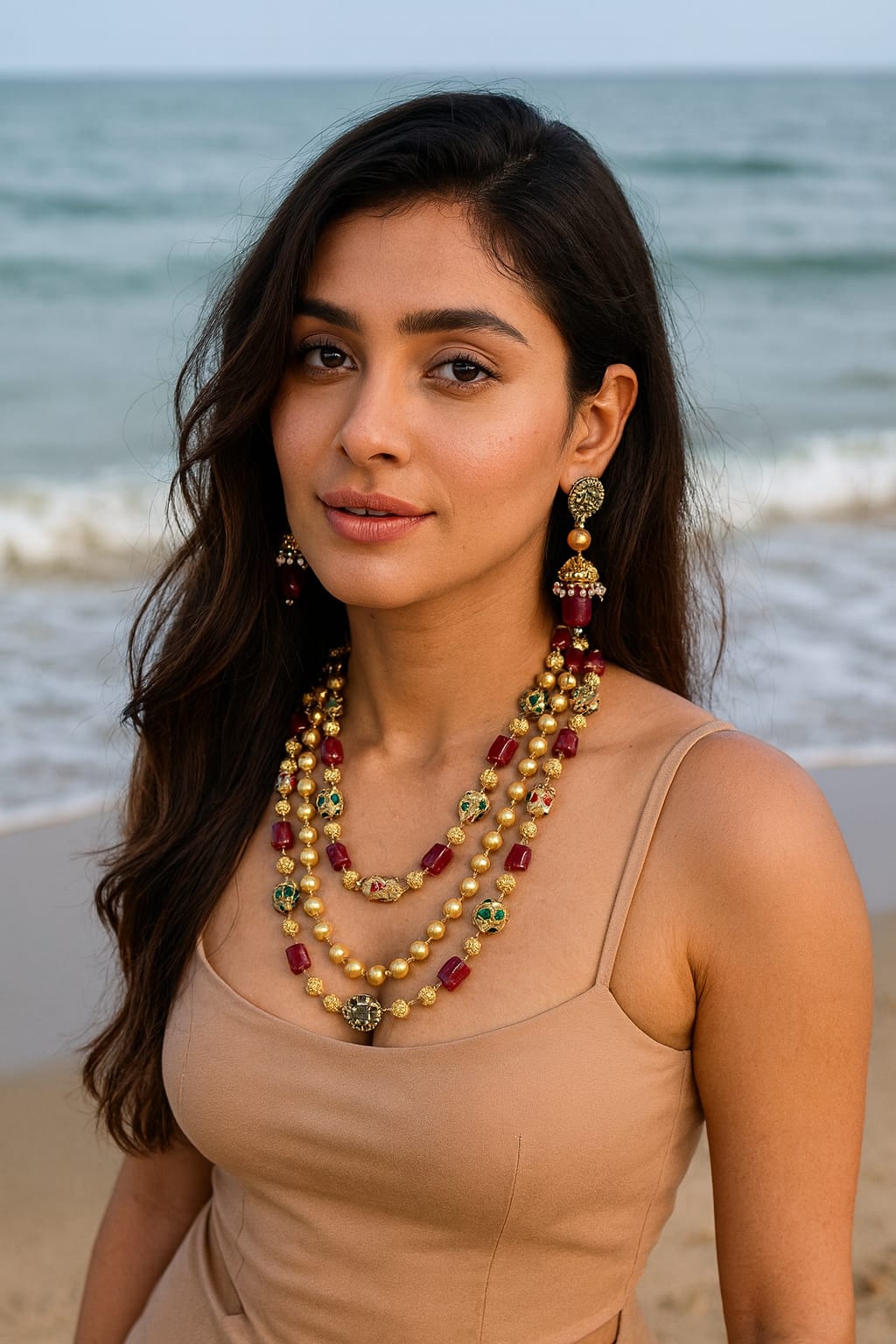 Royal Jaipuri Multi colour Tumble Beaded Mala For Women