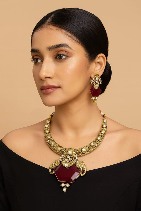 Antique Elephant Hasli for woman