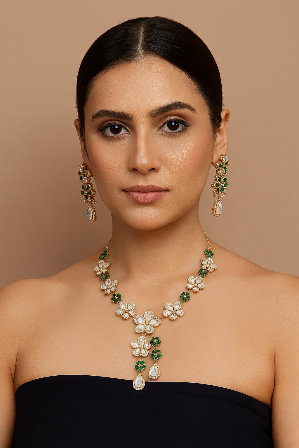 Mosanite Floral Necklace for woman