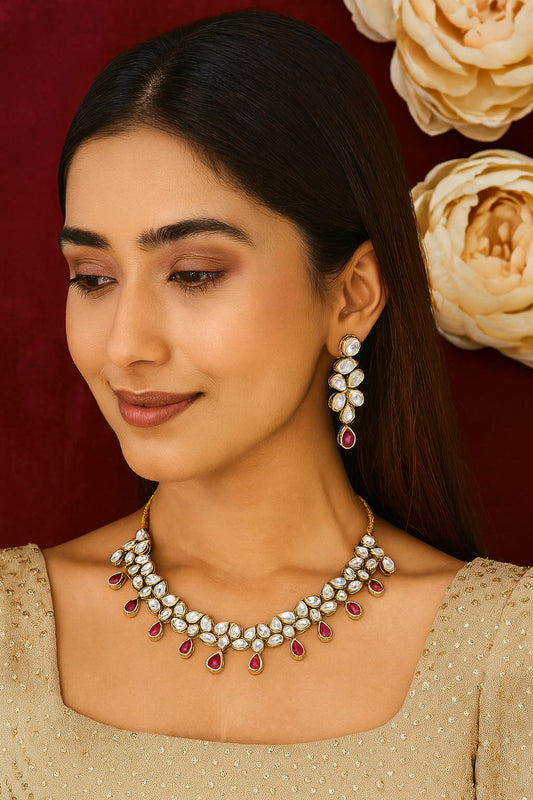 Meenakari Beautiful Kundan Necklace for woman