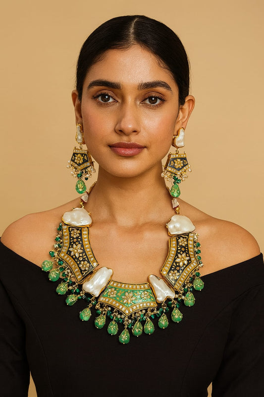 Duzy Meenkari Necklace for woman