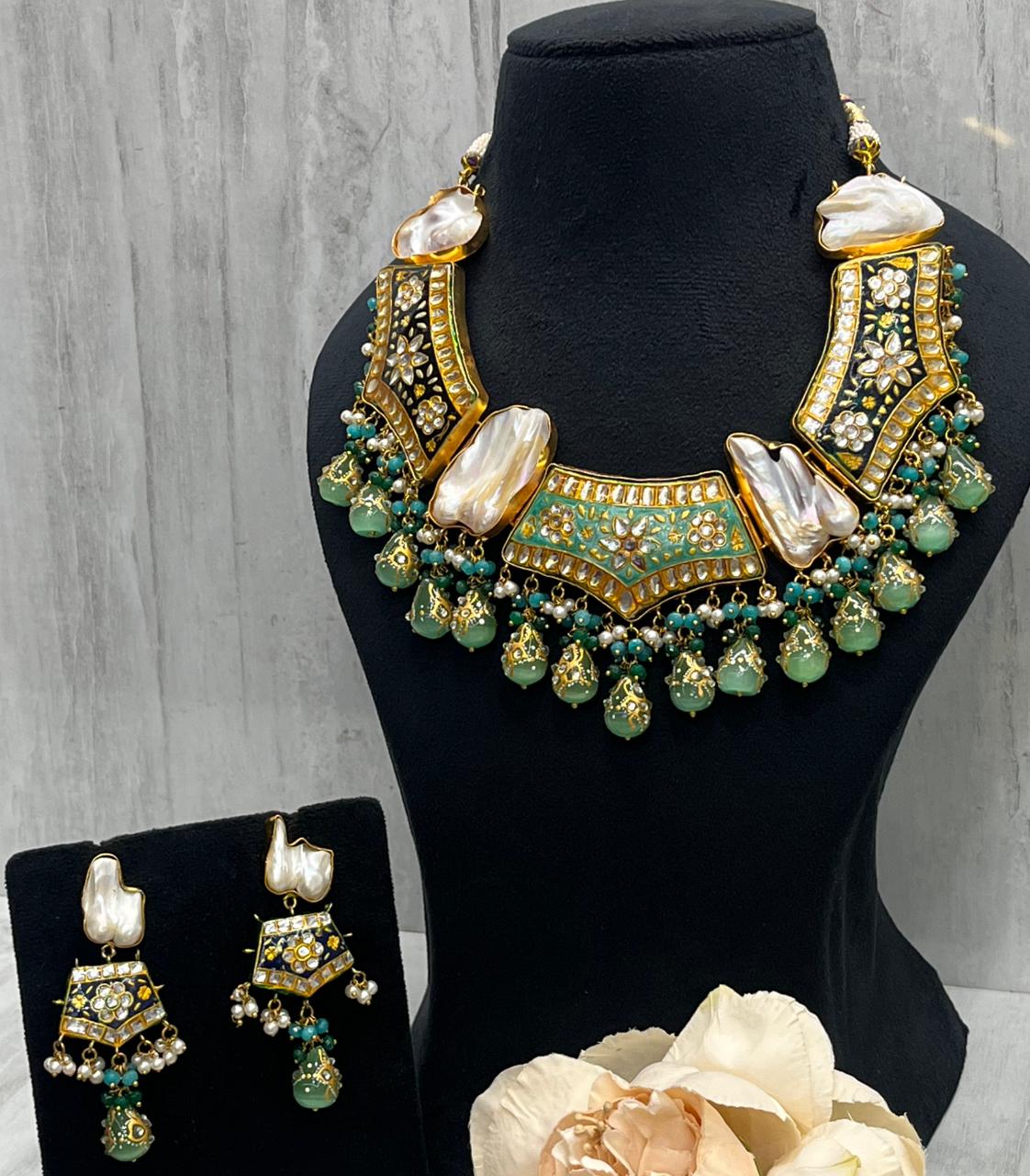 Duzy Meenkari Necklace for woman
