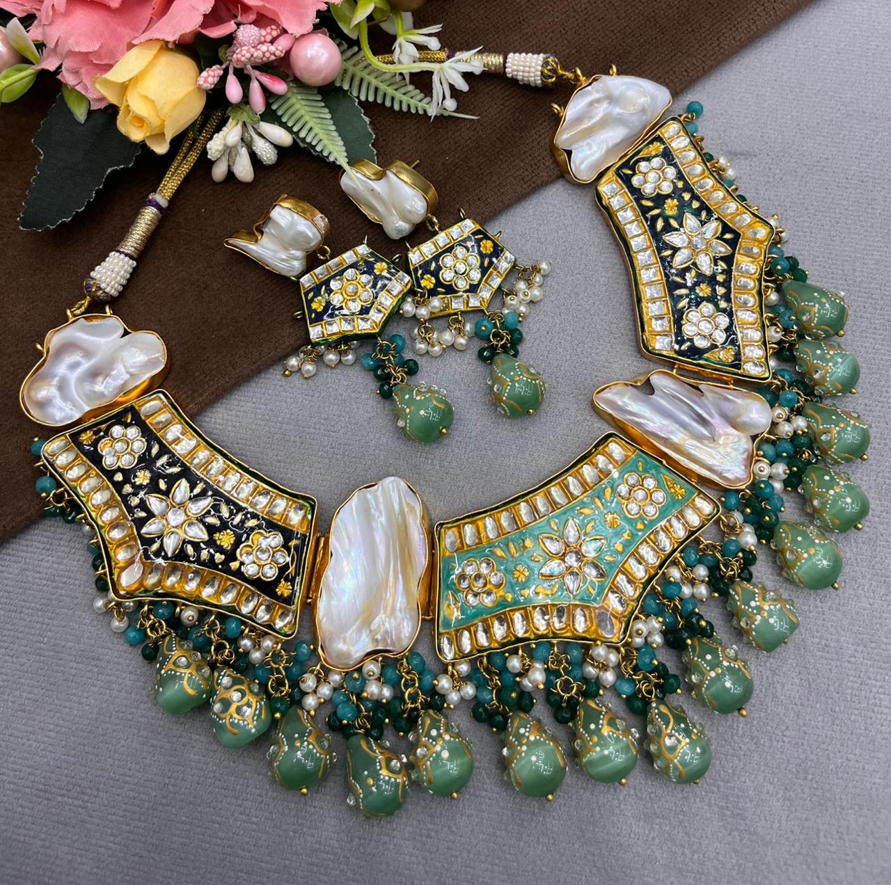 Duzy Meenkari Necklace for woman