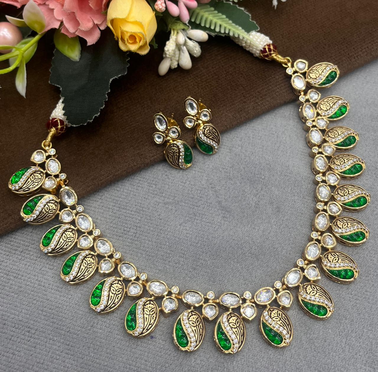 Theva Mossanite Sleek Necklace for woman