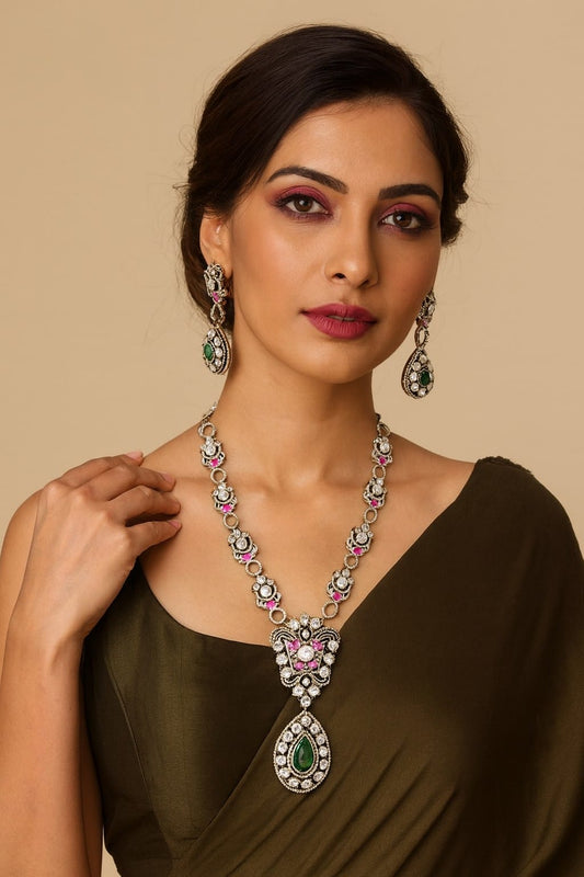 Kemp Stone Mossanite Necklace for woman