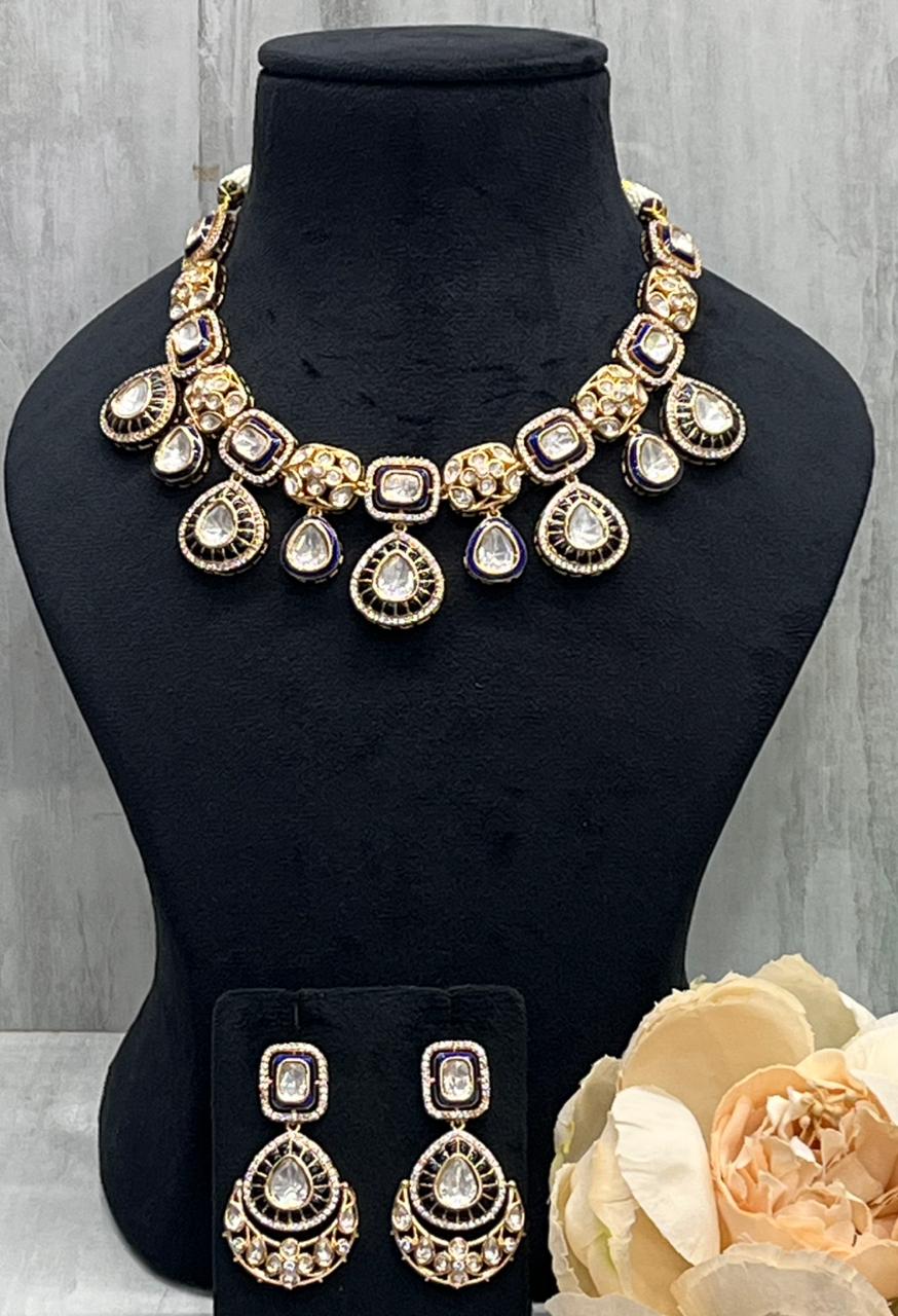 Enameelling Polki Kundan Necklace for woman