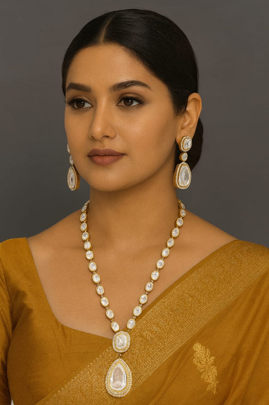 Mosaanite Long Necklace for woman