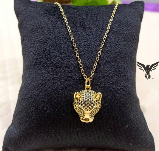 Vanshika jewels  Leopard pendent with chain.