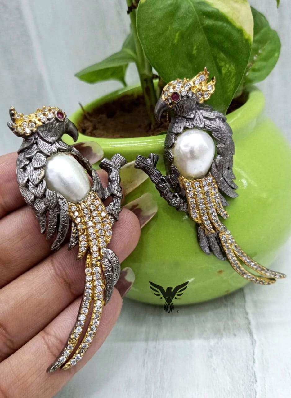 Kiara bird earrings