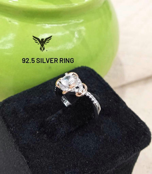 Zista adjustable 92.5 sterling silver hallmarked ring for women