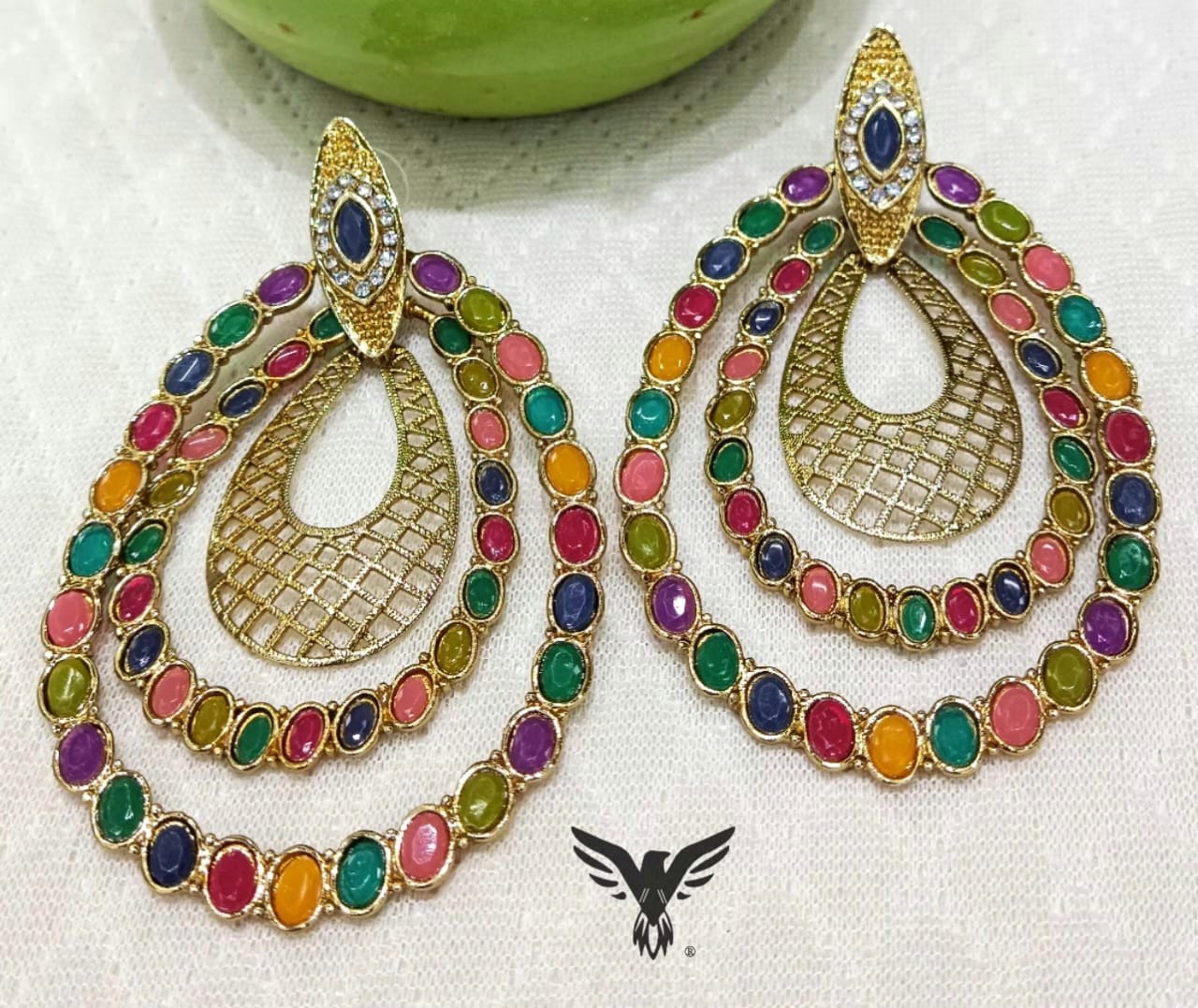 Paakhi multicolour dangle earring for women